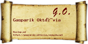 Gasparik Oktávia névjegykártya